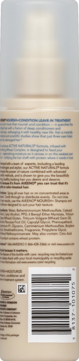 slide 3 of 6, AVEENO Nourish+ Condition Leave-In Treatment, 5.2 Fl. Oz, 5.20 fl oz