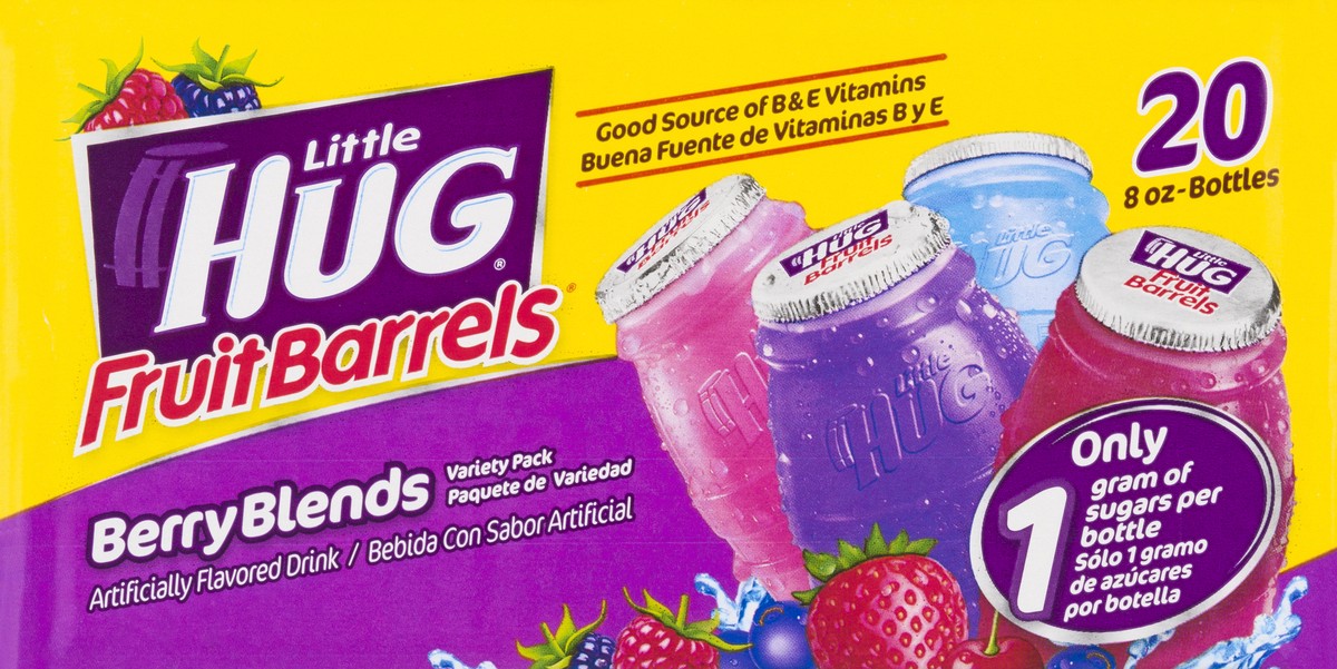 slide 6 of 9, Little Hug Berry Blends Variety Pack Fruit Barrels 20 ea, 8 oz