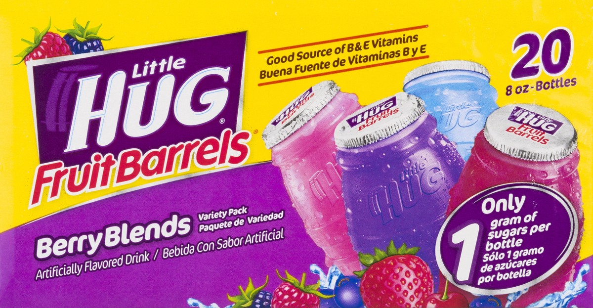 slide 8 of 9, Little Hug Berry Blends Variety Pack Fruit Barrels 20 ea, 8 oz