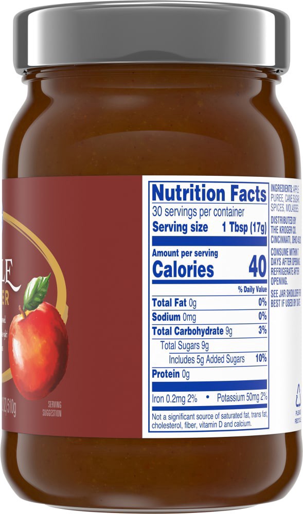 slide 2 of 2, Kroger Apple Butter, 18 oz