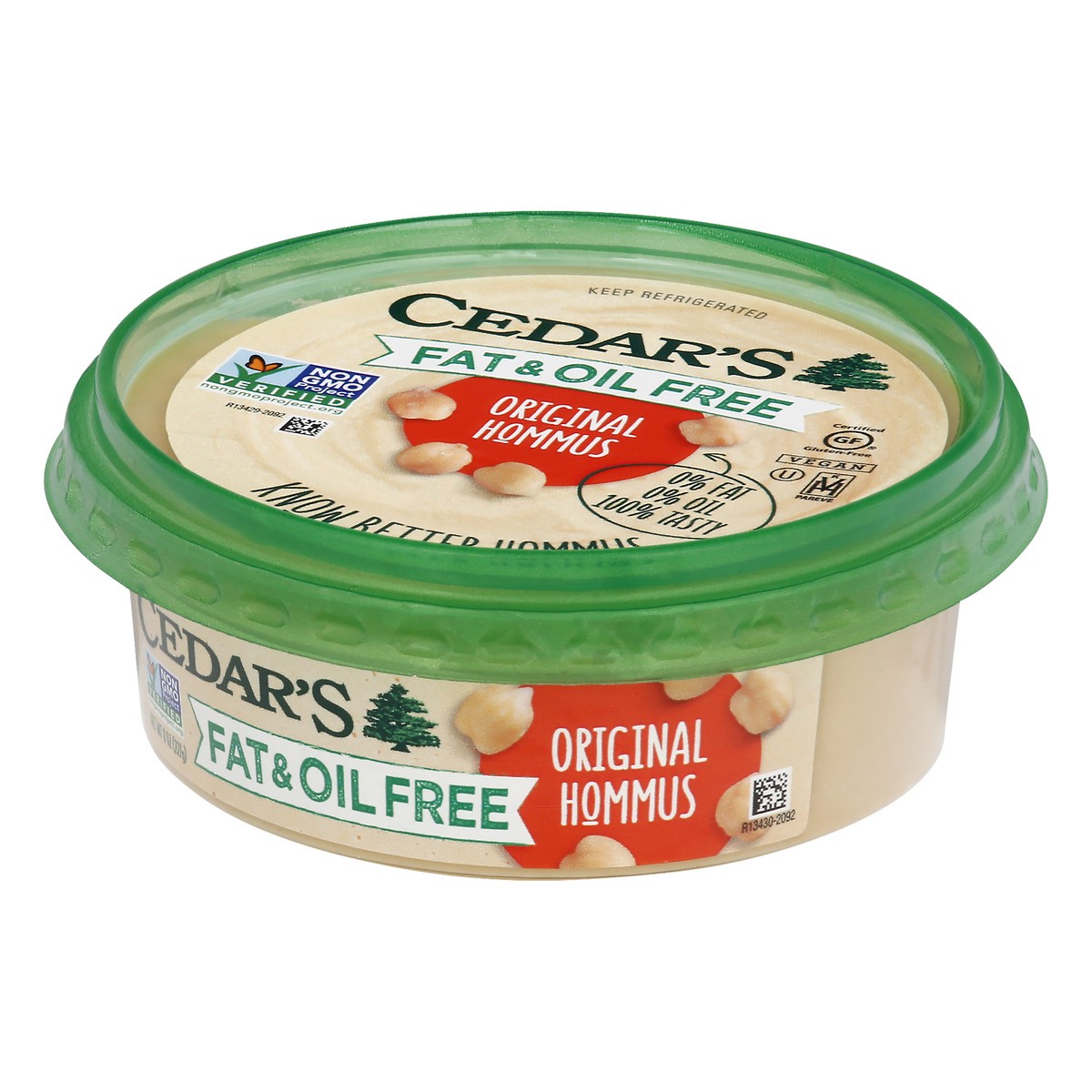 slide 6 of 10, Cedar's Foods Fat & Oil Free Original Hommus, 8 oz
