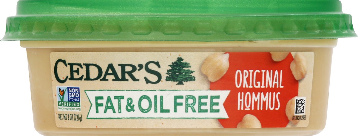 slide 4 of 10, Cedar's Foods Fat & Oil Free Original Hommus, 8 oz