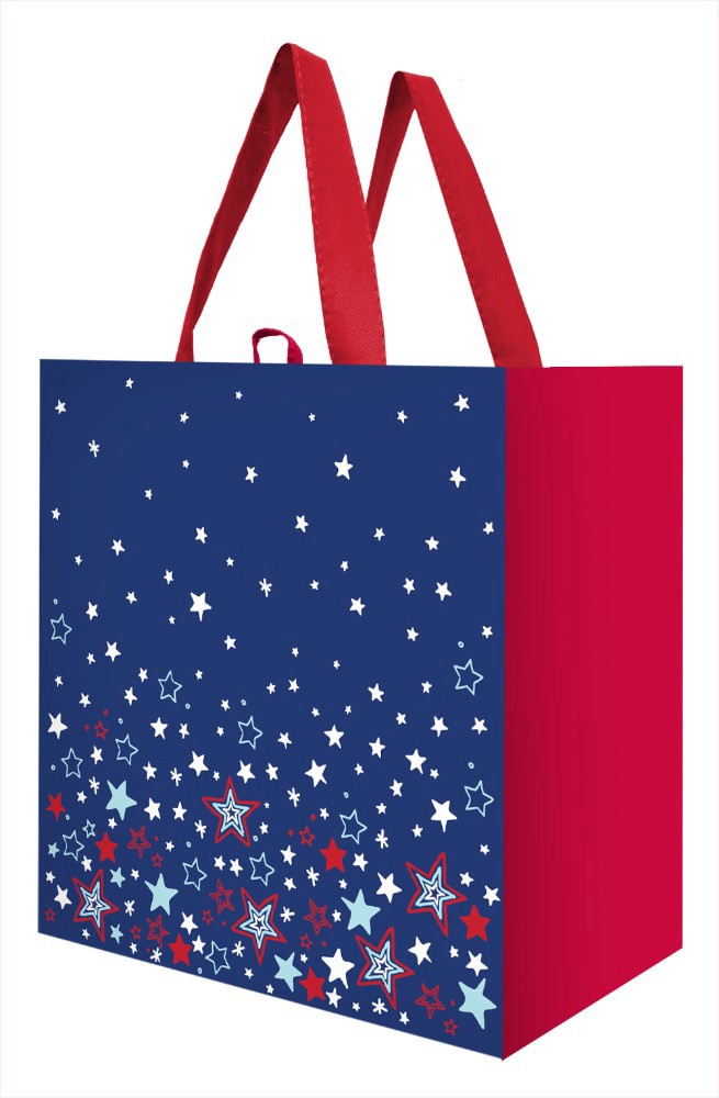 slide 1 of 1, Earthwise Patriotic Stars Reusable Tote Bag, 1 ct