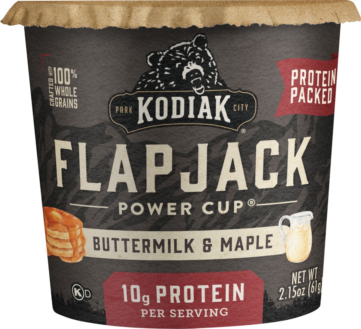 slide 4 of 4, Kodiak Cakes Flapjack Power Cup, Buttermilk & Maple, 2.15 oz, 2.15 oz