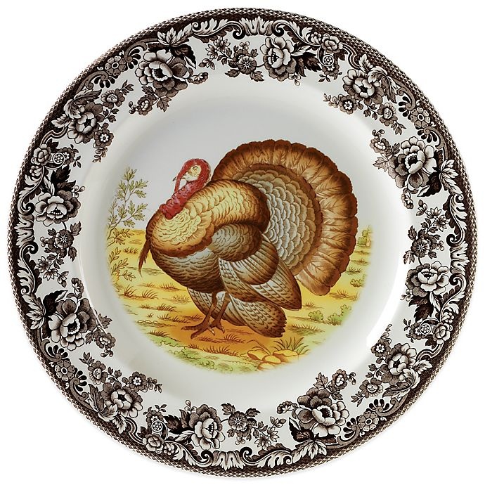 slide 1 of 4, Spode Woodland Turkey Dinner Plate, 1 ct