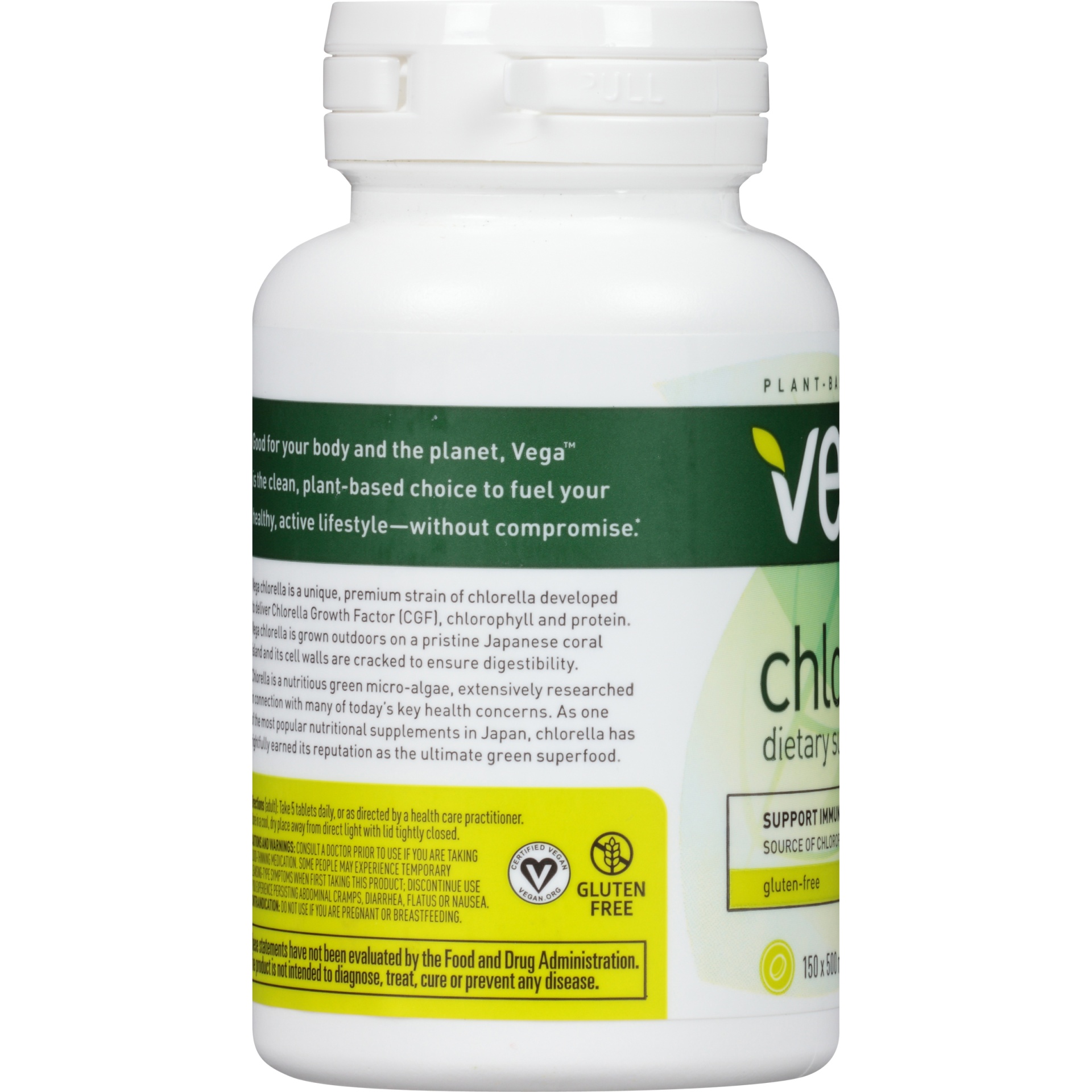 slide 2 of 5, Vega Chlorella Dietary Supplement 500mg Tablets, 150 ct