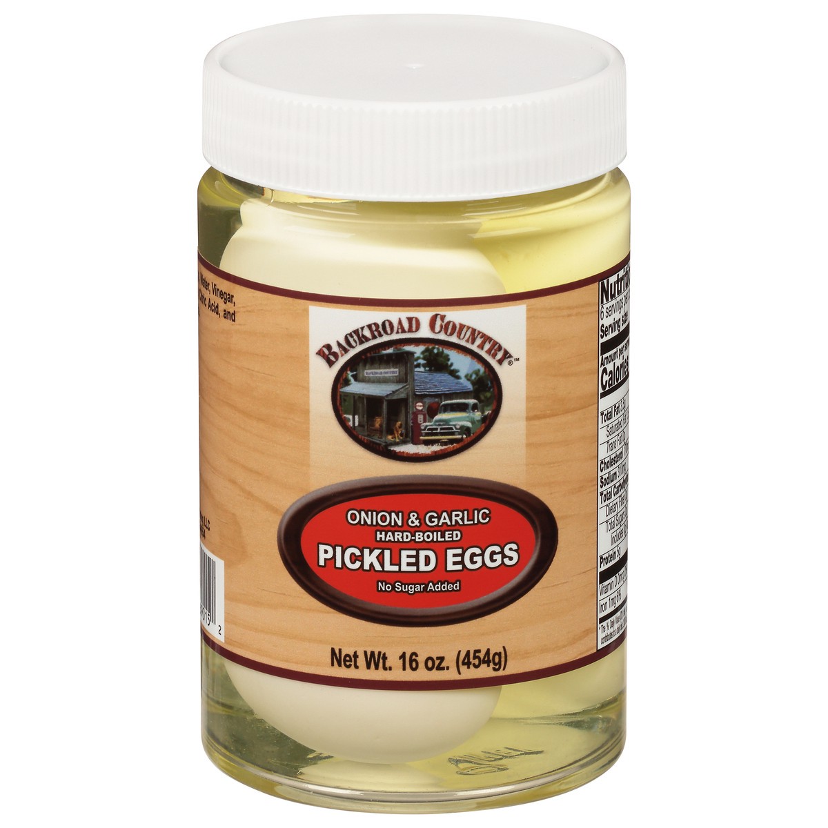 slide 1 of 9, Backroad Country Onion & Garlic Pickled Eggs 16 oz, 16 oz