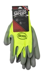 Boss High Visibility Large Tactile Grip Gloves