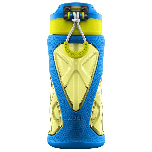 slide 4 of 8, ZULU Torque Tritan Plastic Water Bottle - Blue, 16 oz