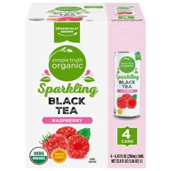 Simple Truth Organic Sparkling Raspberry Black Tea - 4 ct; 8.45 fl oz