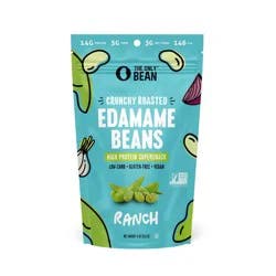 The Only Bean High Protein Supersnack Crunchy Roasted Ranch Edamame Beans 4 oz