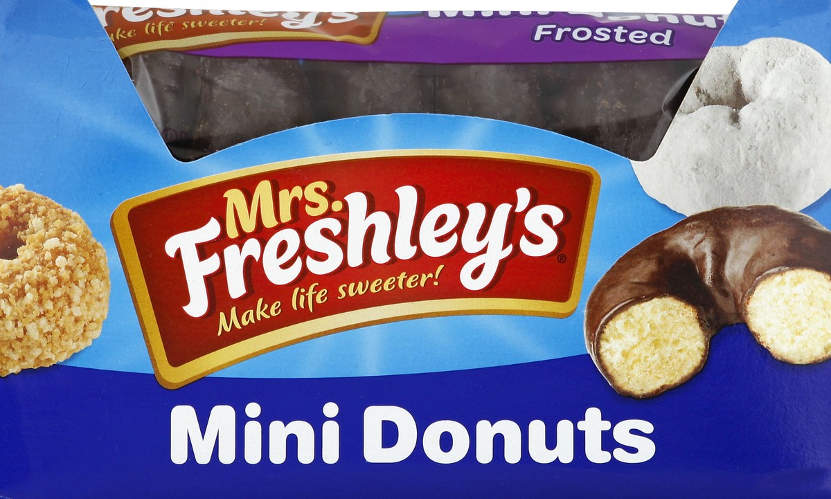 slide 4 of 4, Mrs. Freshley's Frosted Mini Donuts, 3.3 oz