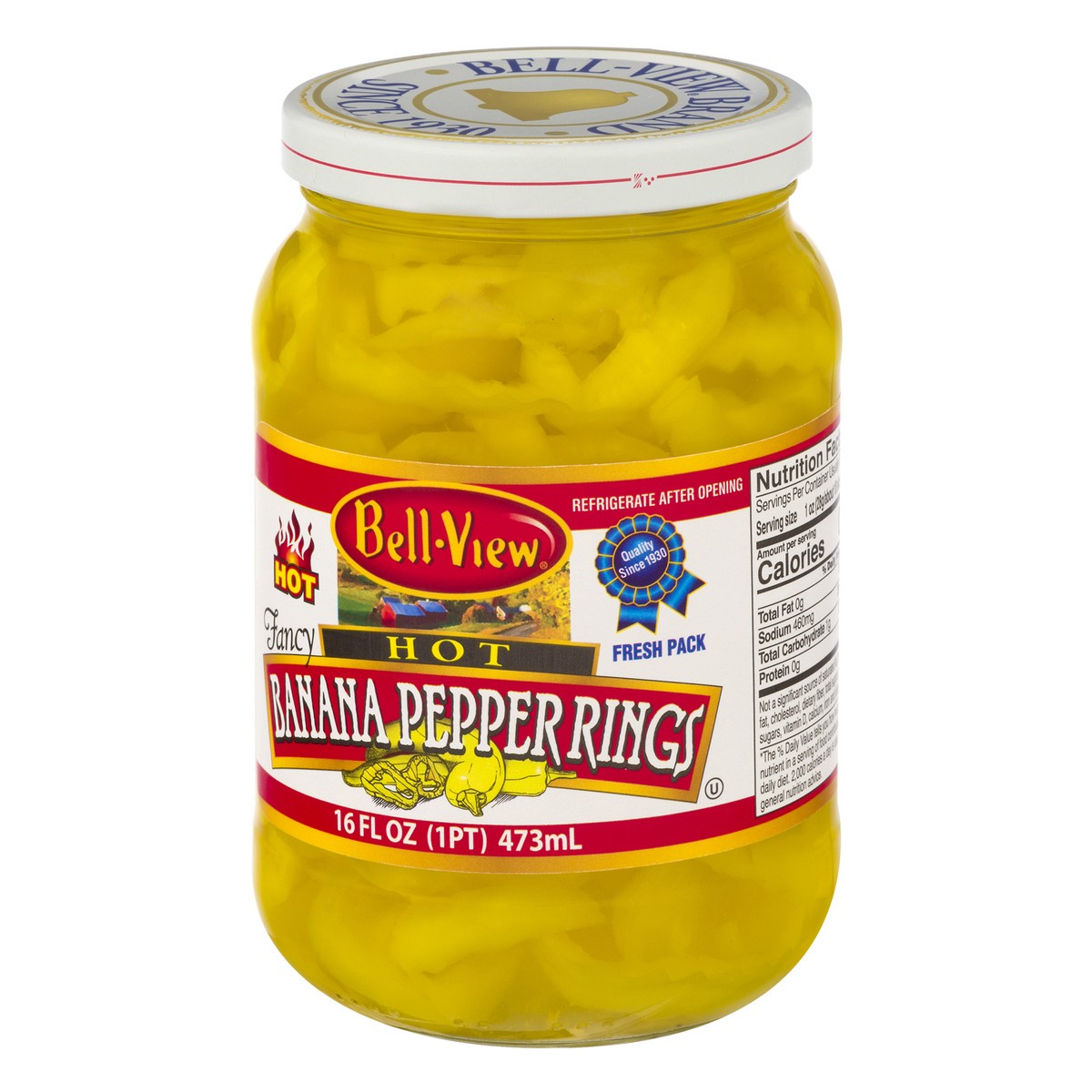 slide 6 of 13, Bell-View Hot Fresh Pack Banana Pepper Rings 16 oz, 16 oz