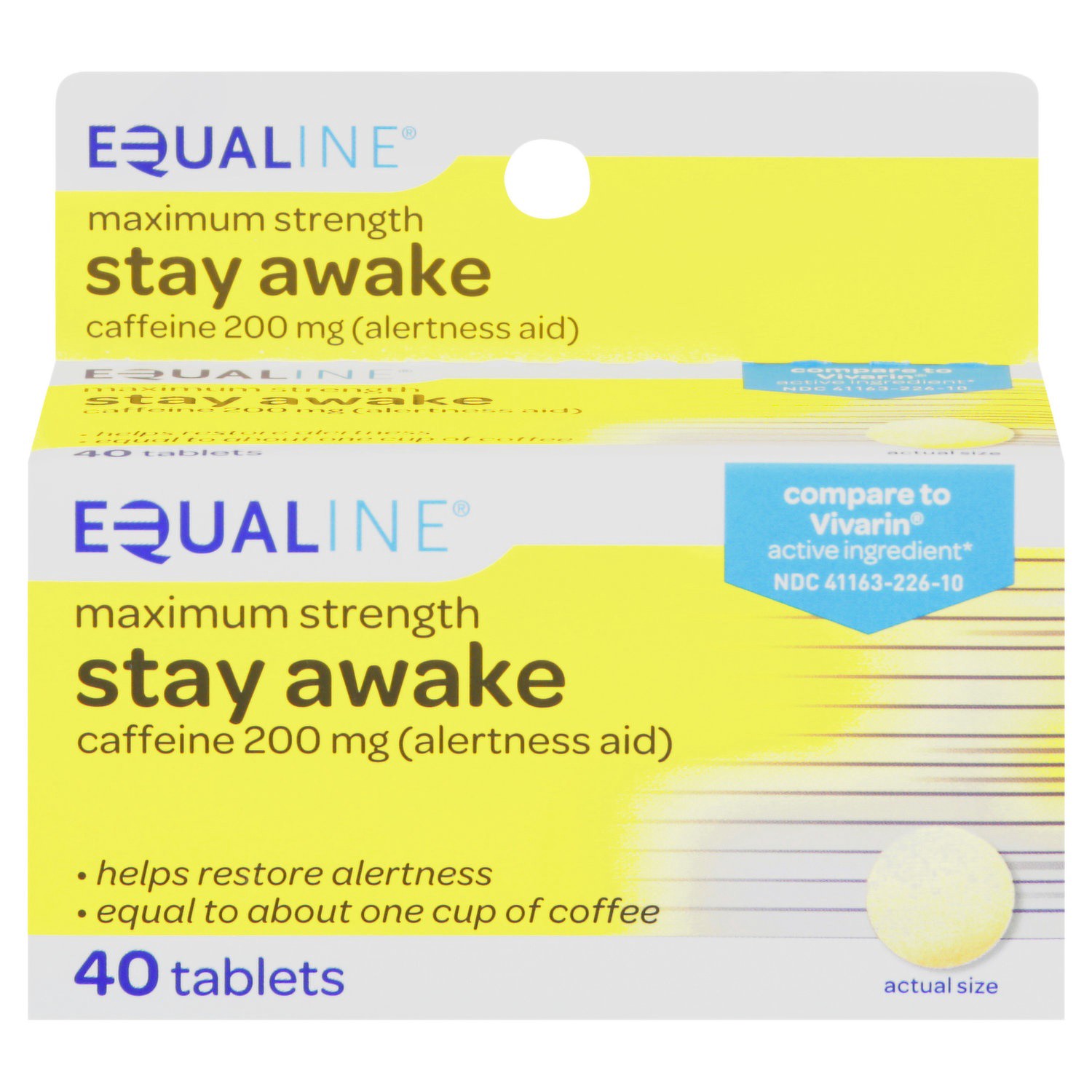 slide 1 of 1, Equaline Stay Awake Tablets, 40 ct