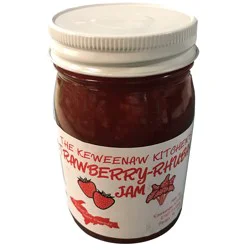 The Keweenaw Kitchens Strawberry Rhubarb Jam 20 oz