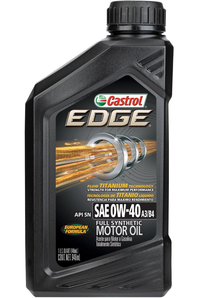 slide 1 of 1, Castrol Edge Sae 0W-40 Full Synthetic Motor Oil, 1 qt