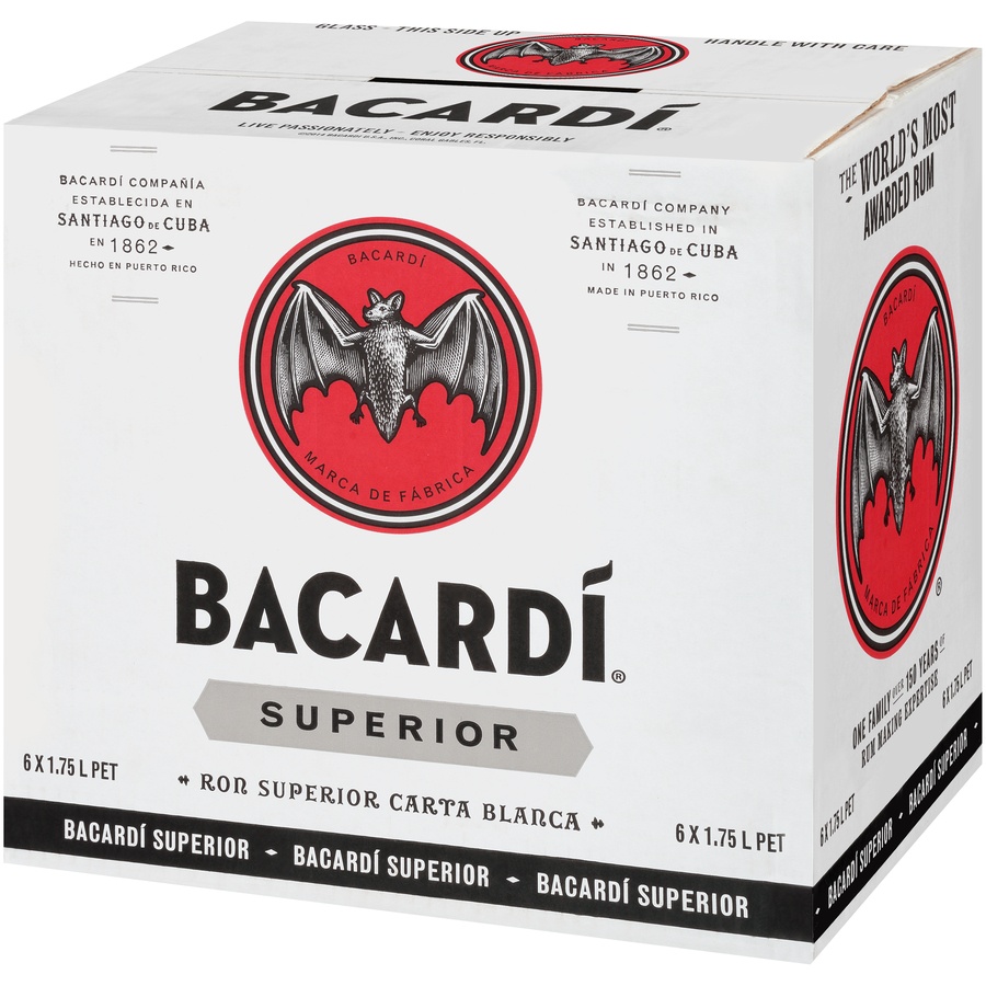 slide 3 of 6, Bacardi Superior Rum, 1.75 liter