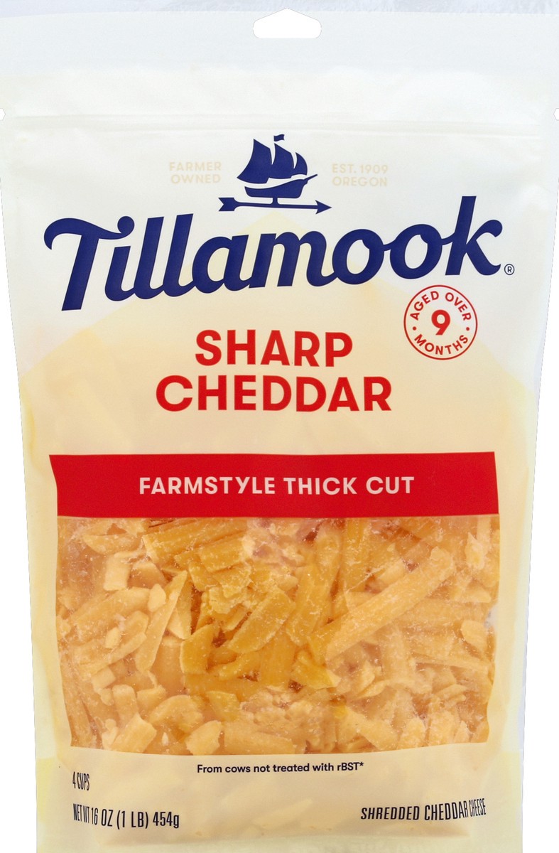 slide 2 of 2, Tillamook Sharp Cheddar Shred Cheese, 