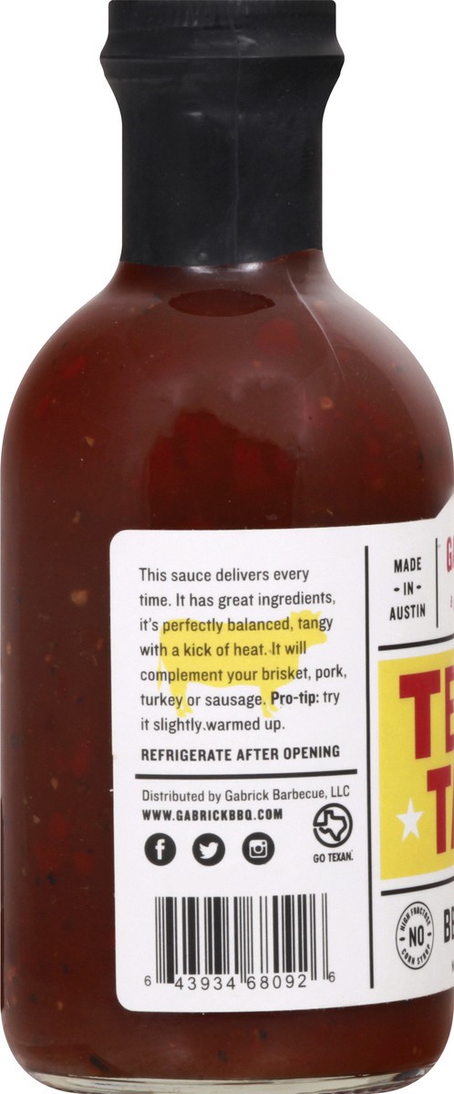 slide 13 of 13, Gabrick Barbecue Texas Tang Sauce 19.4 oz, 19.4 oz
