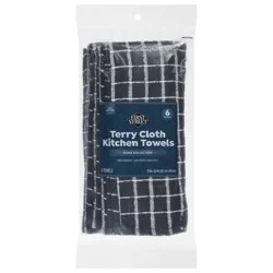 First Street Black Tile Kitchen Towels