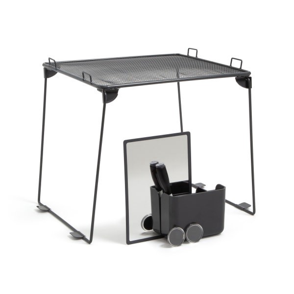 slide 1 of 5, U Brands Magnetic Locker Accessory Kit With Shelf, Charcoal Gray, Set Of 6 Pieces, 1 ct