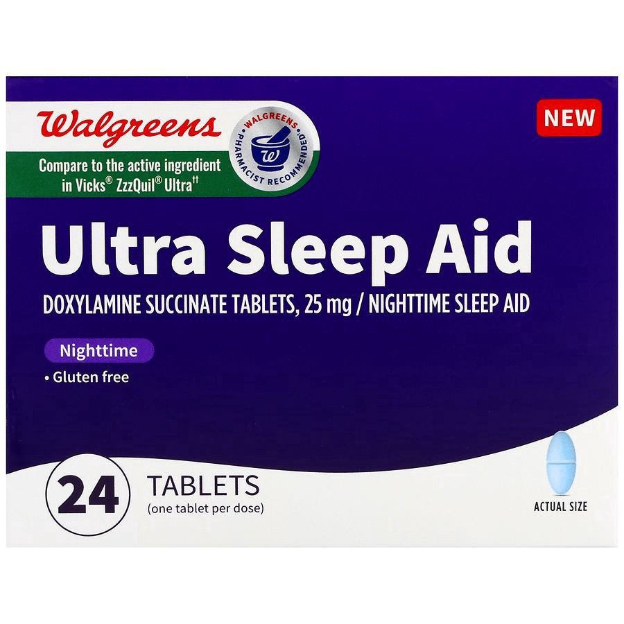 slide 1 of 5, Walgreens Ultra Sleep Aid Tablets, 24 ct