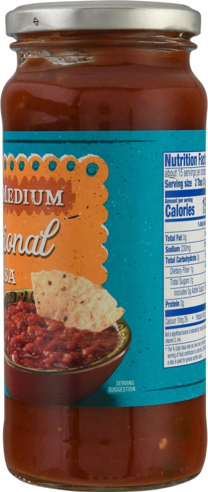 slide 2 of 4, Kroger Traditional Salsa - Medium, 16 oz