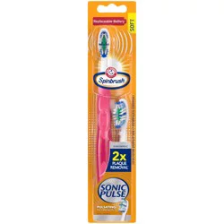Spinbrush Sonic Pulse Battery Toothbrush, Soft