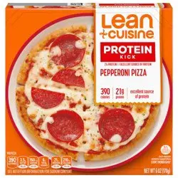 Lean Cuisine Frozen Meal Pepperoni Frozen Pizza, Protein Kick Microwave Meal, Microwave Pepperoni Pizza Dinner, Frozen Dinner for One
