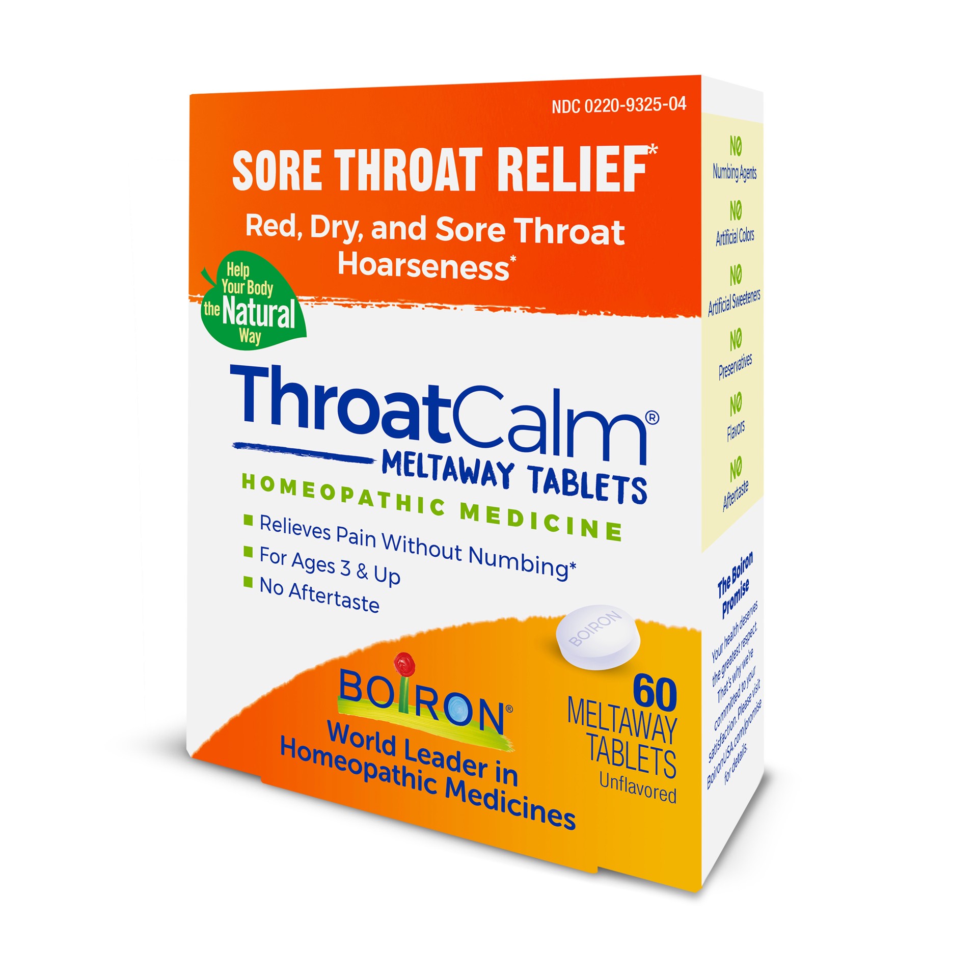 slide 5 of 5, Boiron ThroatCalm Sore Throat Relief 60 Quick-Dissolving Tablets, 60 ct