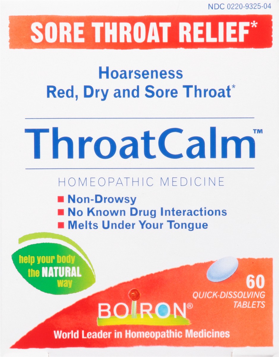 slide 1 of 5, Boiron ThroatCalm Sore Throat Relief 60 Quick-Dissolving Tablets, 60 ct