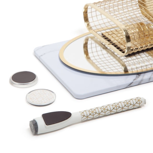 slide 2 of 3, U Brands Magnetic Modern Locker Accessory Kit With Shelf, Multicolor, Set Of 7 Pieces, 1 ct