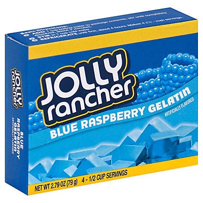 slide 1 of 1, Jolly Rancher Blue Raspberry Gelatin Mix, 2.79 oz