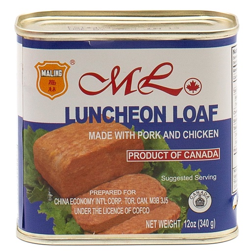 slide 1 of 1, Maling Luncheon Loaf-blue Can, 340 gram