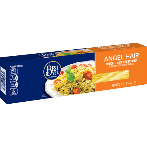 slide 1 of 1, Best Yet Angel Hair Pasta, 16 oz