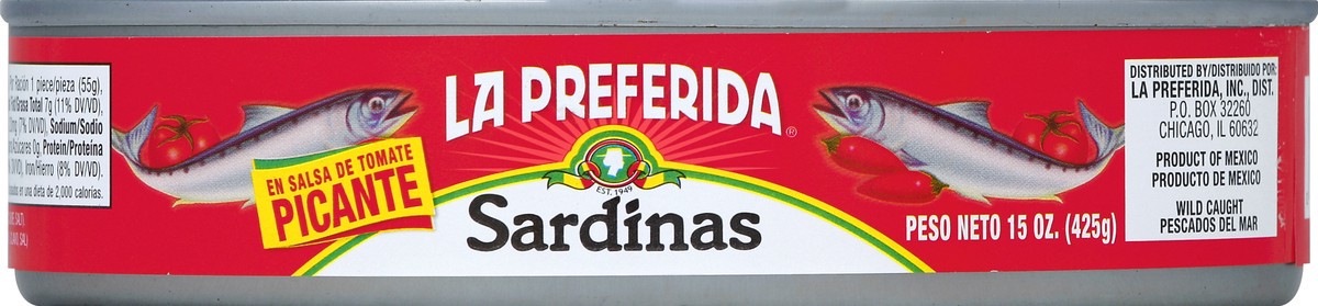 slide 3 of 3, La Preferida Sardines 15 oz, 15 oz