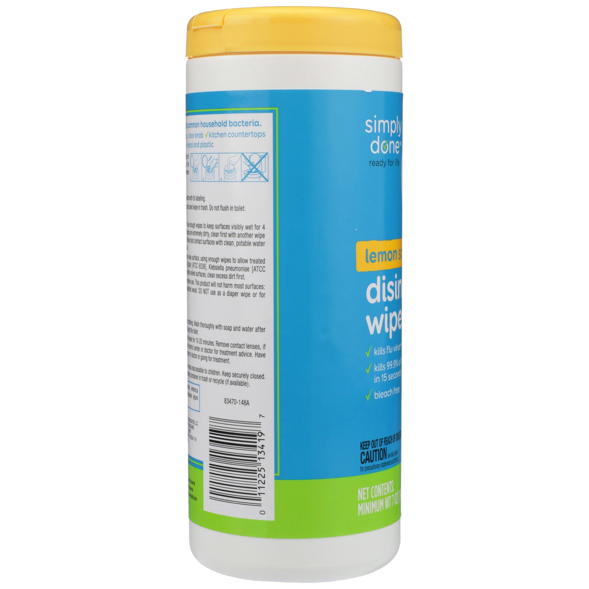 slide 6 of 6, Simply Done Disinfecting Wipes Lemon Scent, 35 ct