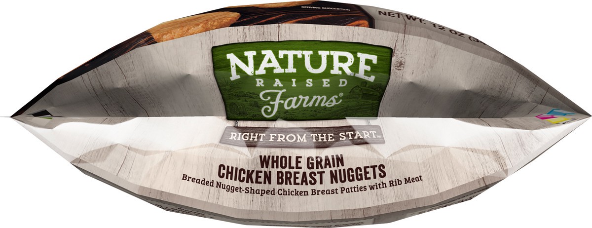 slide 3 of 10, NATURE RAISED NatureRaised Farms Whole Grain Breaded Chicken Breast Nuggets, 12 oz. (Frozen), 340.19 g