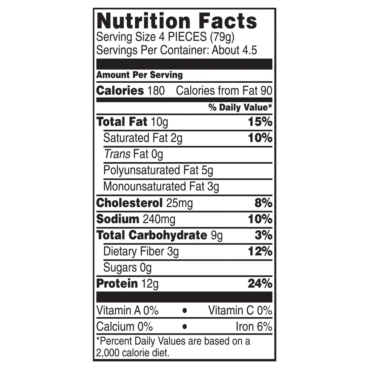 slide 9 of 10, NATURE RAISED NatureRaised Farms Whole Grain Breaded Chicken Breast Nuggets, 12 oz. (Frozen), 340.19 g