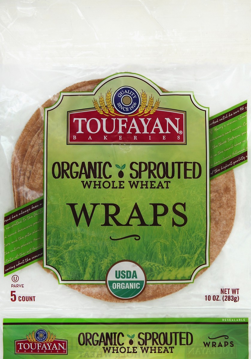 slide 5 of 5, Toufayan Wraps 5 ea, 5 ct