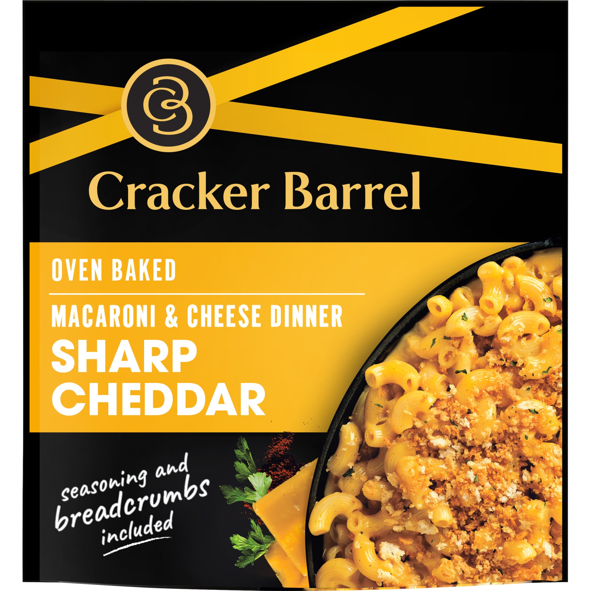 slide 1 of 7, Cracker Barrel Sharp Cheddar Oven Baked Mac and Cheese Dinner - 12.3oz, 12.3 oz