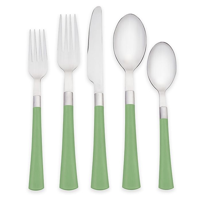 slide 1 of 2, Noritake Colorwave Flatware Set - Apple, 20 ct