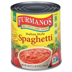 Furmano's Italian Style Spaghetti Sauce 28 oz