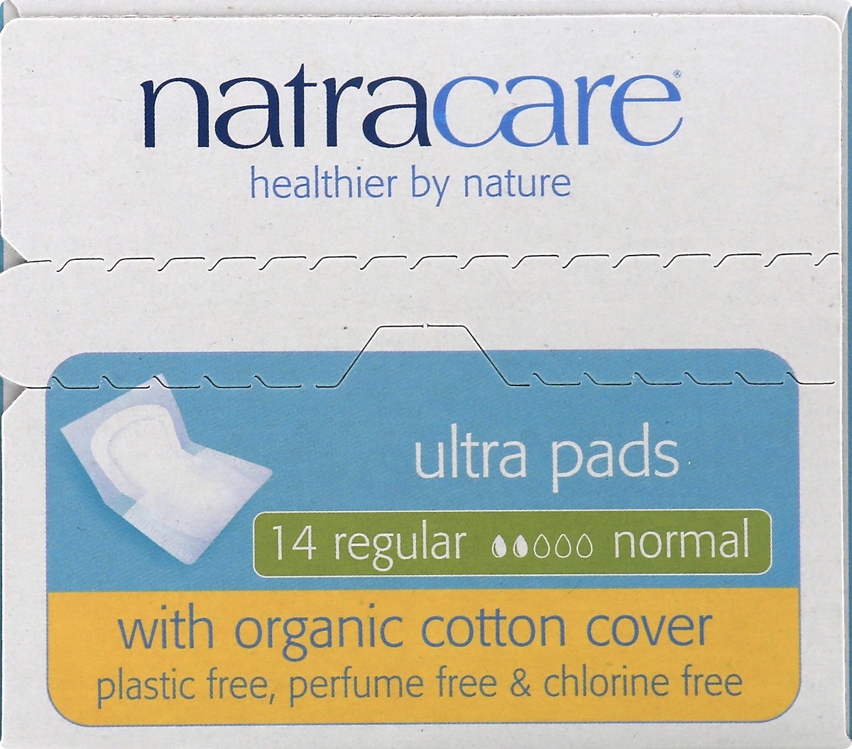 slide 5 of 11, Natracare Ultra Regular Pads With Wings, 14 ct