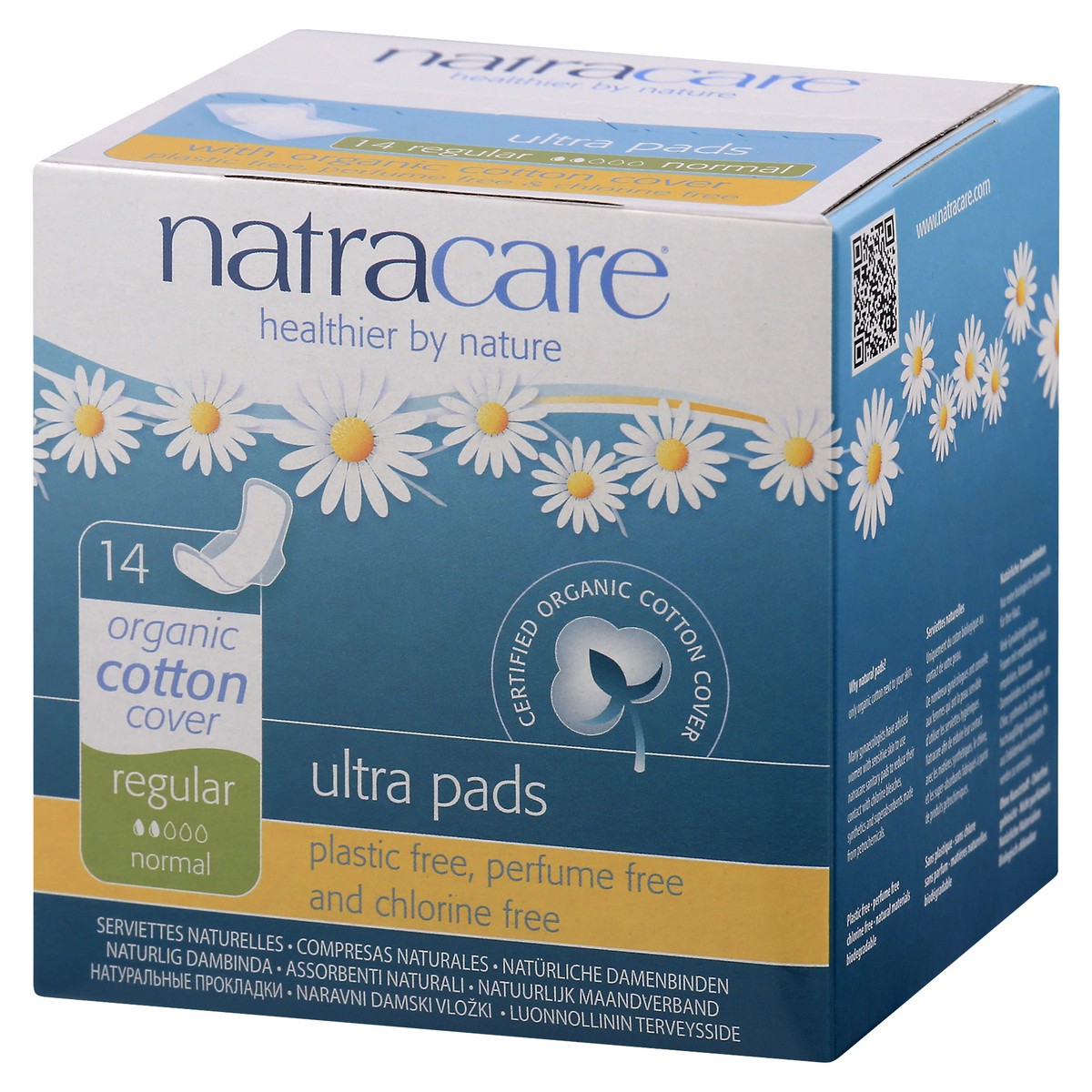 slide 6 of 11, Natracare Ultra Regular Pads With Wings, 14 ct