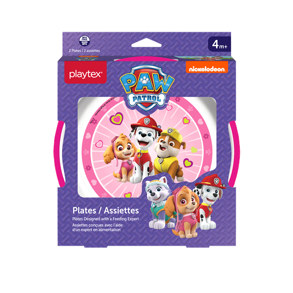 slide 1 of 1, Playtex Paw Patrol Girls Plates, 2 ct