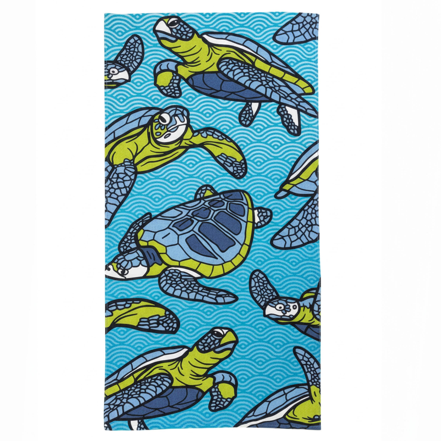 slide 1 of 8, Sol Borne Printed Beach Towel, 34x68, Turtle, 34 in x 68 in