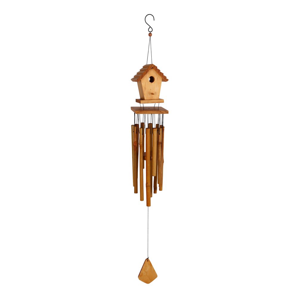 slide 1 of 1, Bambeco 38In Birdhouse Bamboo Chime, 1 ct