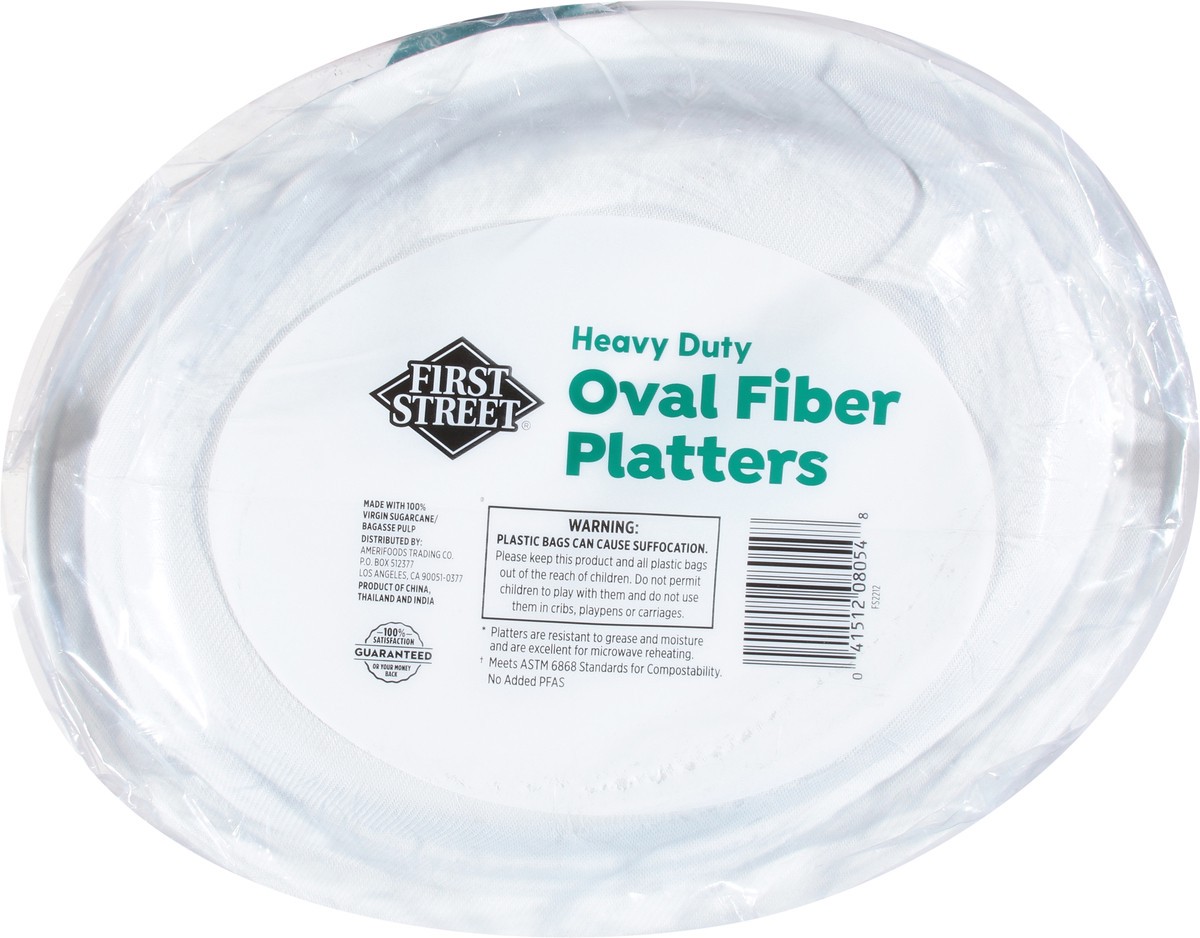 slide 9 of 12, First Street 9 7/8 X 12 1/2 Heavy Duty Plates, 125 ct