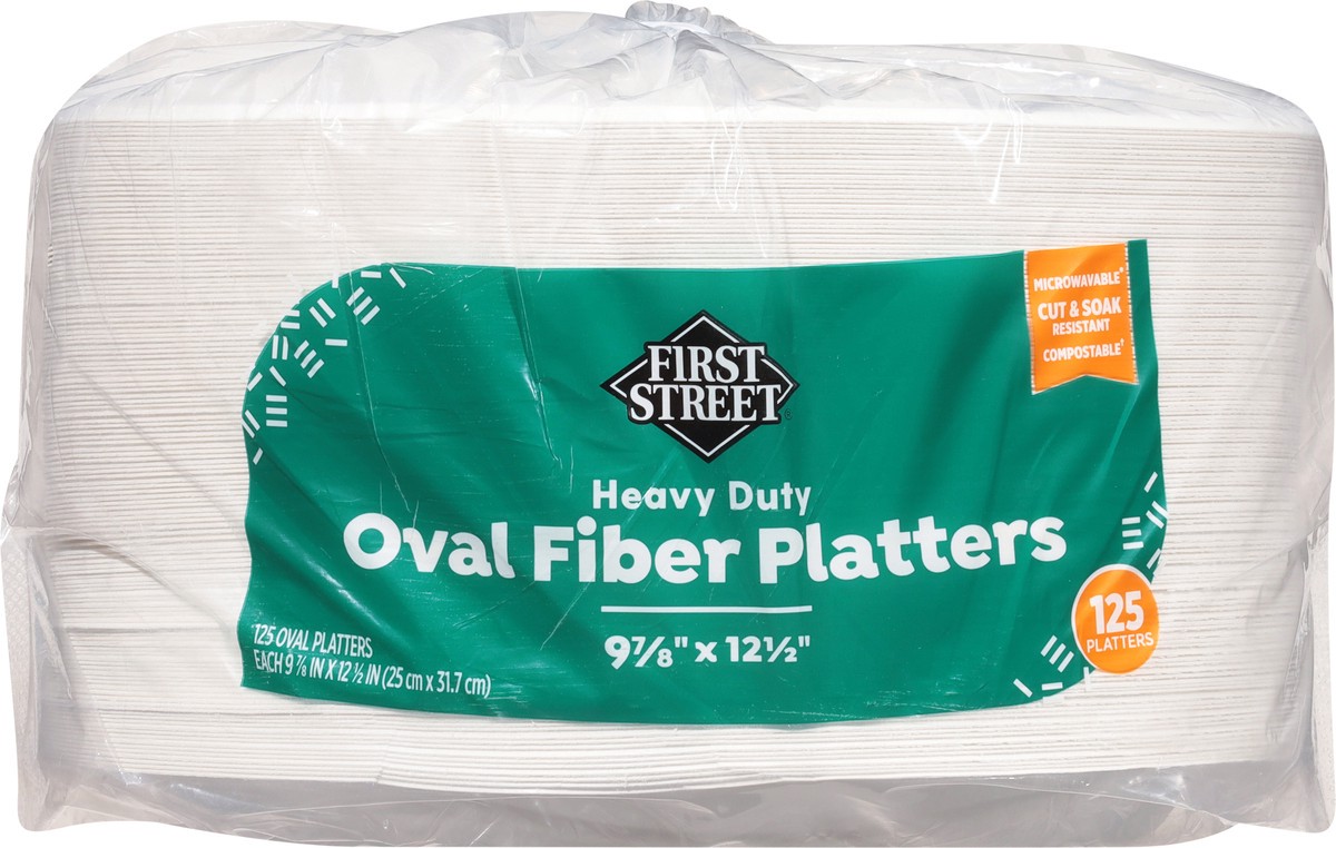 slide 12 of 12, First Street 9 7/8 X 12 1/2 Heavy Duty Plates, 125 ct